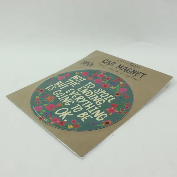 Natural Life Not To Spoil The Ending Floral Car Magnet Sealed New