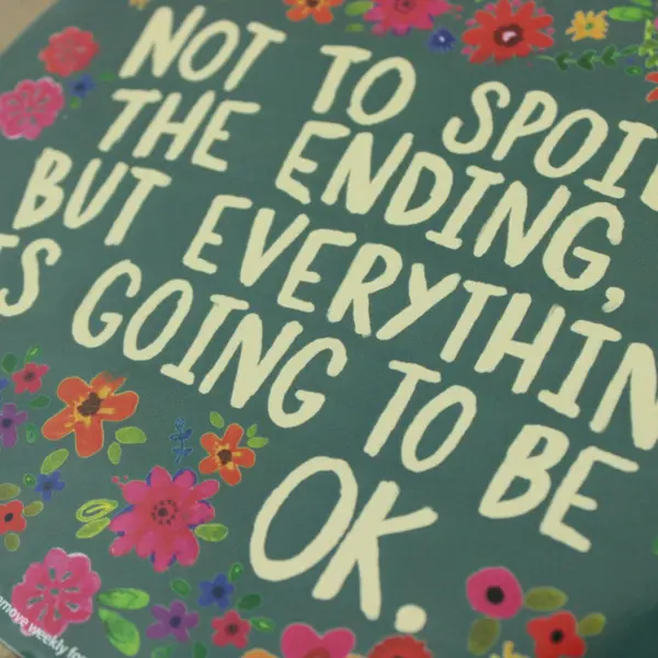Natural Life Not To Spoil The Ending Floral Car Magnet Sealed New