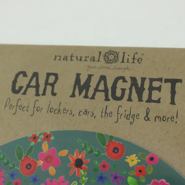 Natural Life Not To Spoil The Ending Floral Car Magnet Sealed New