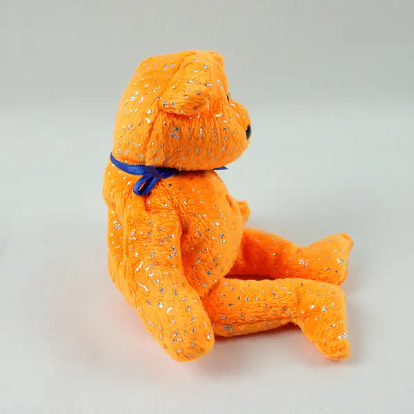 Ty Beanie Baby Decade Bear Orange 10th Anniversary Plush 8 Inch