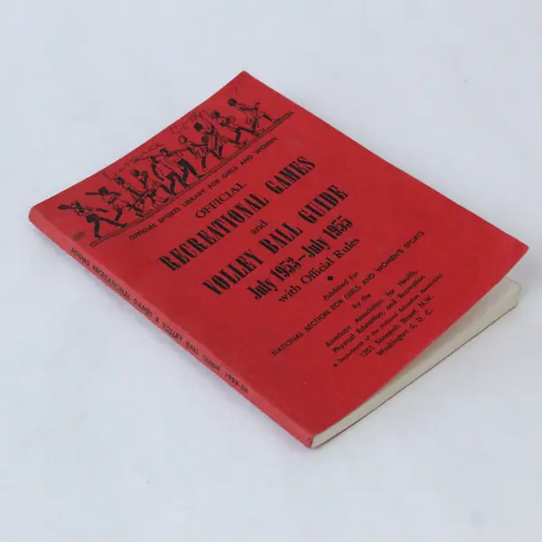Official Recreational Games & Volleyball Guide 1953-1955 Girls Sports Book