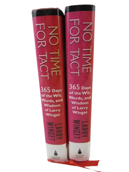 Lot of 2 No Time for Tact by Larry Winget 2009 HC with DJ Very Good Condition