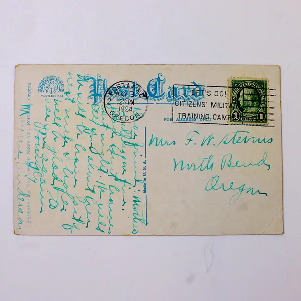 Along Terwilliger Drive Portland Oregon Color Litho Postcard 1924