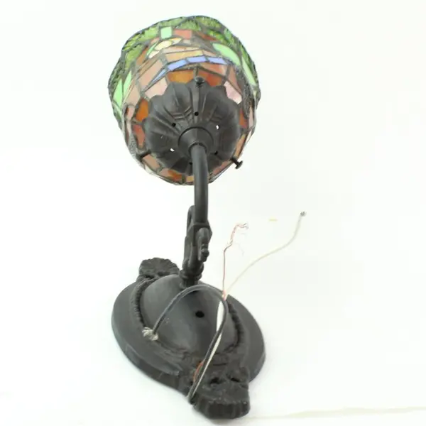 Blue Multicolor Dragonfly Tiffany-Style Stained Glass Wall Sconce Lamp