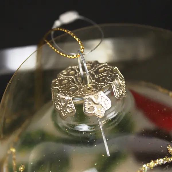 Designer's Studio Cardinal Glass Christmas Ornament