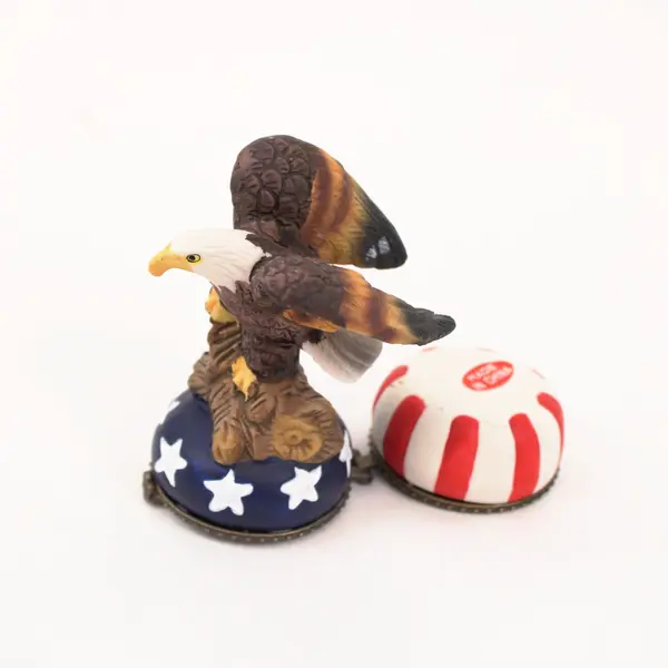 American Bald Eagle Patriotic Stars & Stripes Trinket Box