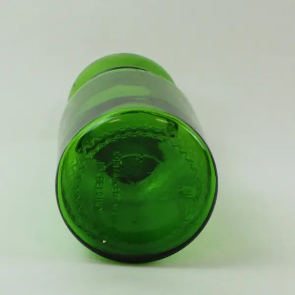 Glass Storage Jar Airtight Seal Round Lid Pantry Canister 9in - Green 