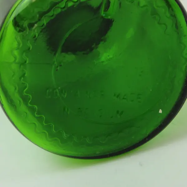 Glass Storage Jar Airtight Seal Round Lid Pantry Canister 9in - Green 