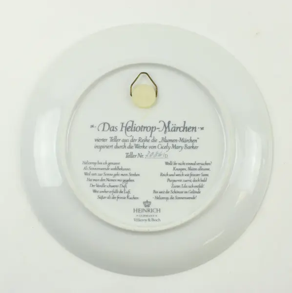 Lot of 2 Villeroy & Boch Heliotrope Fairy Porcelain Plates