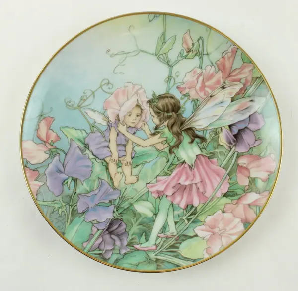 Lot of 2 Villeroy & Boch Heliotrope Fairy Porcelain Plates