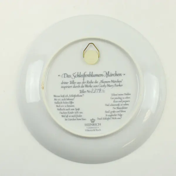 Villeroy & Boch Heinrich Flower Fairies 2 Plate Set Candytuft Lavender