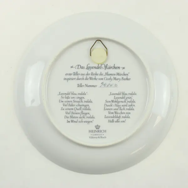 Villeroy & Boch Heinrich Flower Fairies 2 Plate Set Candytuft Lavender