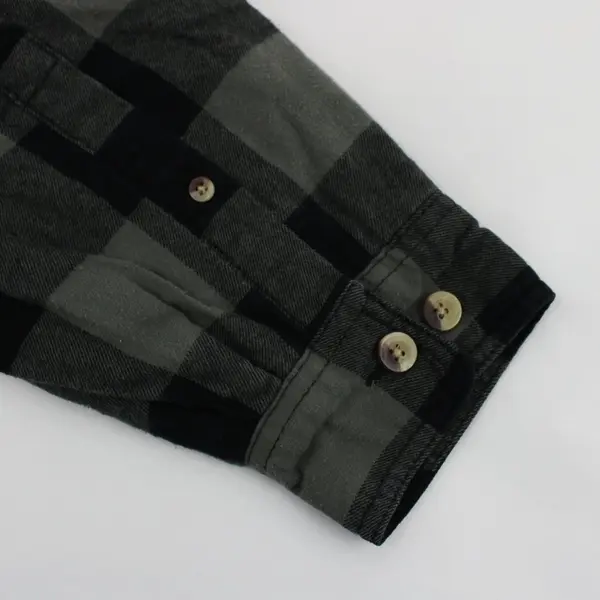 RedHead Men's Small Charcoal Black Plaid Sherpa Flannel Shacket