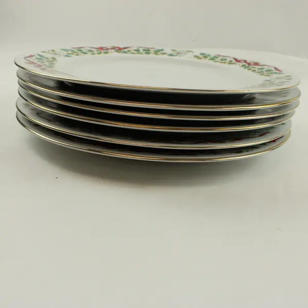 Set of 6 Domestications Twelve Days of Christmas Dinner Plates