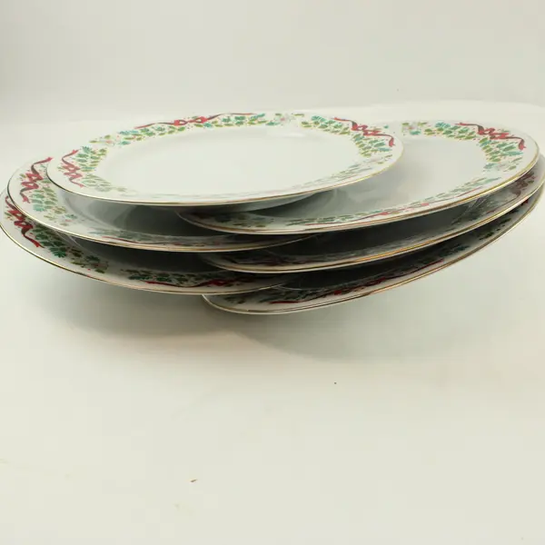 Set of 6 Domestications Twelve Days of Christmas Dinner Plates