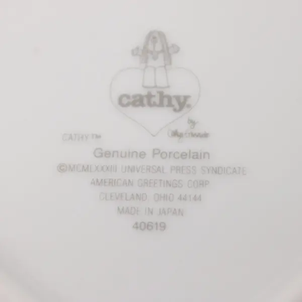 Vintage 1983 Cathy Heart-Shaped Trinket Dish Chocolate Is My Life