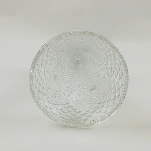 Vintage 1979 Avon Fostoria Glass Candlestick Holder Vase Hearts Diamonds