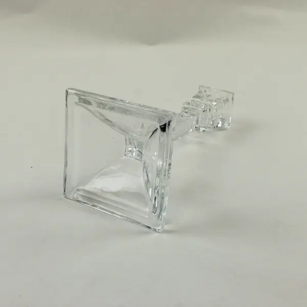 Lead Crystal Candlestick Holder Clear Glass