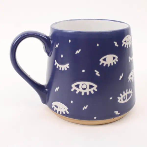 Starbucks Eccolo Mug Pair Holiday Red Berry Blue Eye Ceramic 2 Mugs