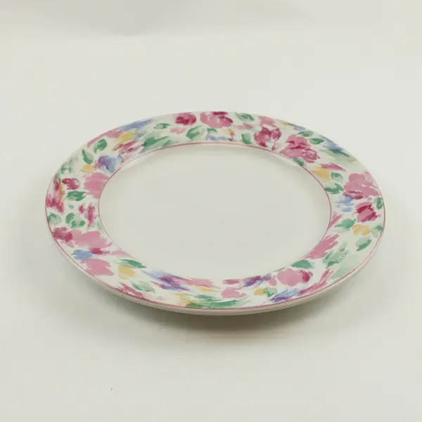 Vitromaster Bali Set of 5 Floral Stoneware Dinner Plates 10.75 Inch