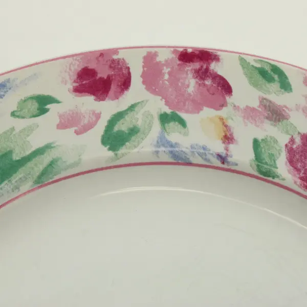 Vitromaster Bali Set of 5 Floral Stoneware Dinner Plates 10.75 Inch