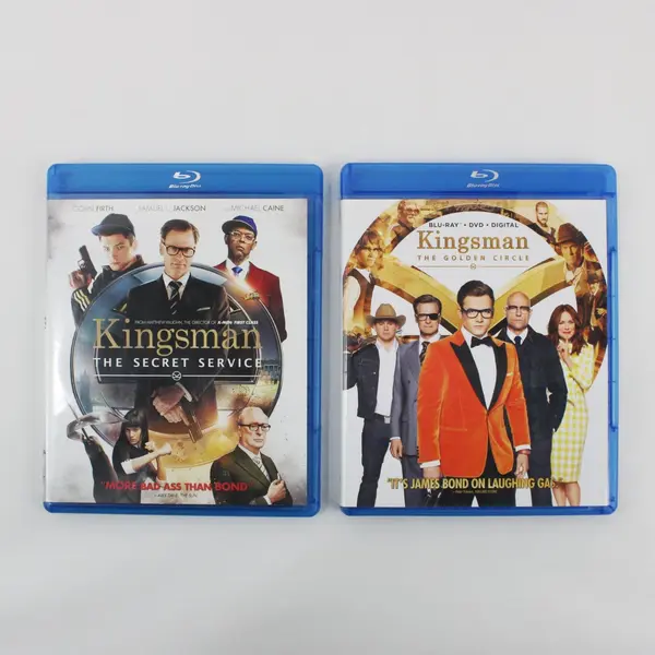 Lot of 2 Kingsman: The Secret Service 2015 & The Golden Circle 2017 Blu Ray Disc
