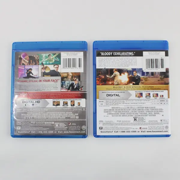 Lot of 2 Kingsman: The Secret Service 2015 & The Golden Circle 2017 Blu Ray Disc
