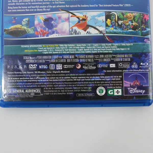 Disney Pixar Finding Nemo Collector's Edition Blu-ray