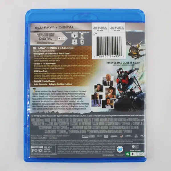 Marvel Studios Ant-Man Blu-ray 2015 Paul Rudd