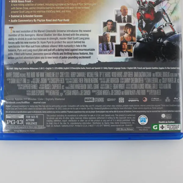 Marvel Studios Ant-Man Blu-ray 2015 Paul Rudd