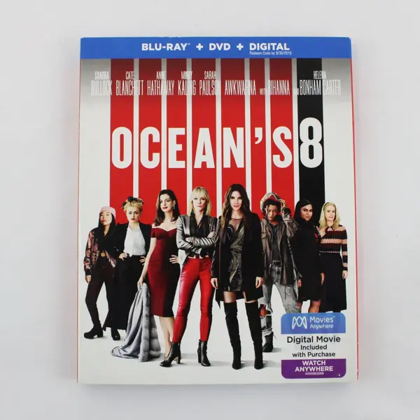 Ocean's 8 Blu-ray 2018 Sandra Bullock Cate Blanchett Rihanna Awkwafina