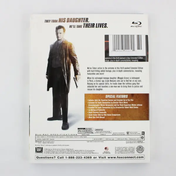 Taken Blu-ray 2008 Liam Neeson Action Thriller Movie