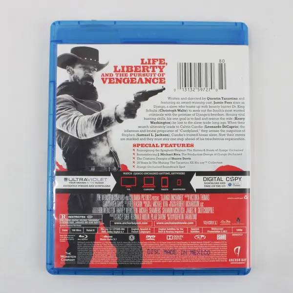 Django Unchained Blu-ray DVD Digital Copy Quentin Tarantino