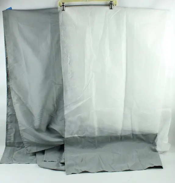 Full Size Gray Polyester Bed Skirt 52 x 74 Inch 15 Inch Drop