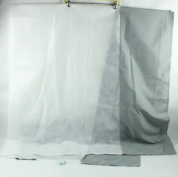 Full Size Gray Polyester Bed Skirt 52 x 74 Inch 15 Inch Drop