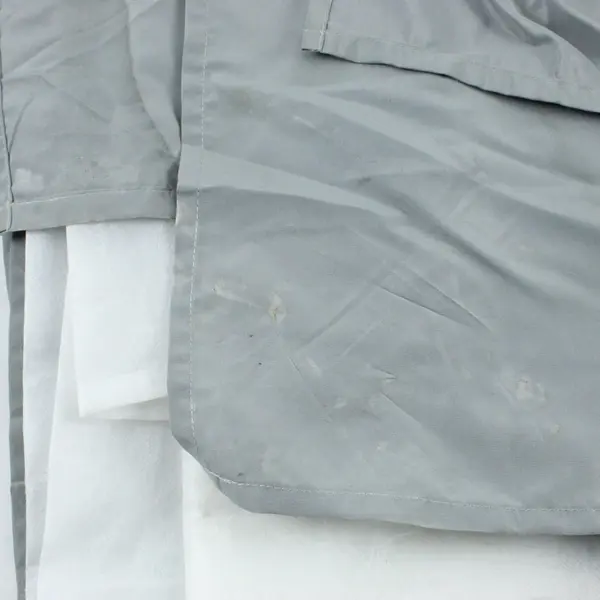 Full Size Gray Polyester Bed Skirt 52 x 74 Inch 15 Inch Drop