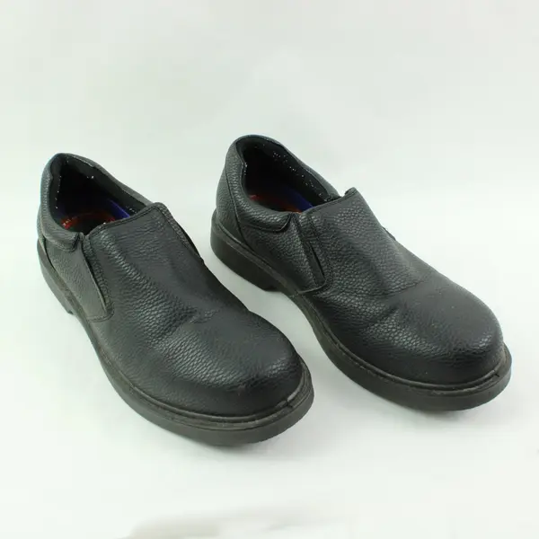 Dr. Scholl's Men's 12W Black Slip-Resistant Slip-On Work Shoes