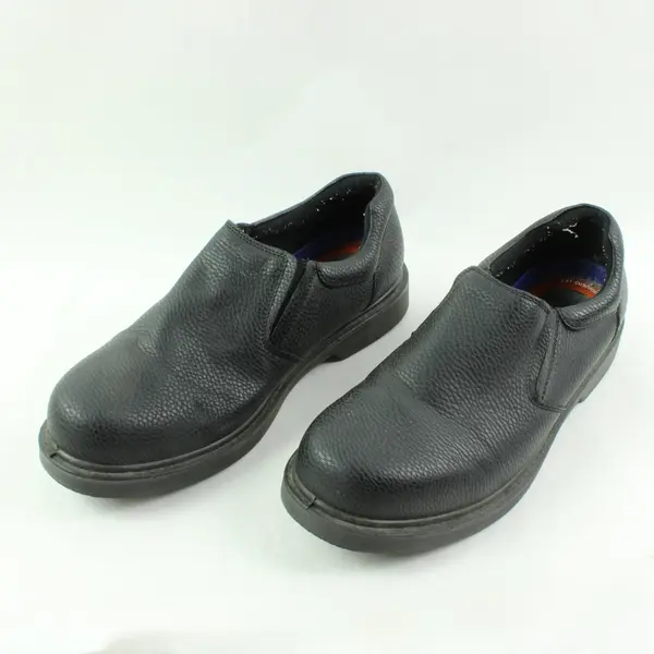 Dr. Scholl's Men's 12W Black Slip-Resistant Slip-On Work Shoes