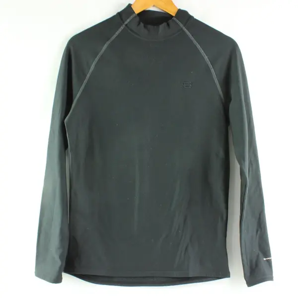 Evo Men's Medium Black Long Sleeve Athletic Base Layer Shirt