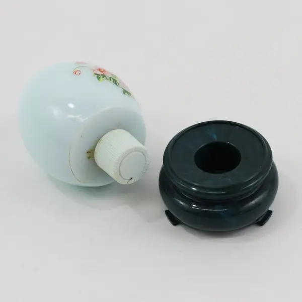 Avon Charisma 1 fl oz Cologne Egg Bottle Blue Floral Empty