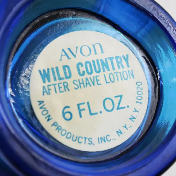 Avon Wild Country 6 fl oz After Shave Lotion Football Helmet Bottle Empty