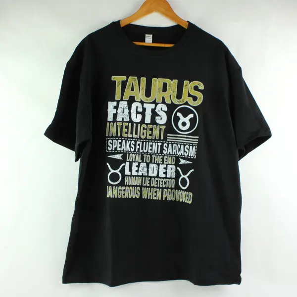 Pro Daba Taurus Sarcasm Graphic T-Shirt Men's XL Black