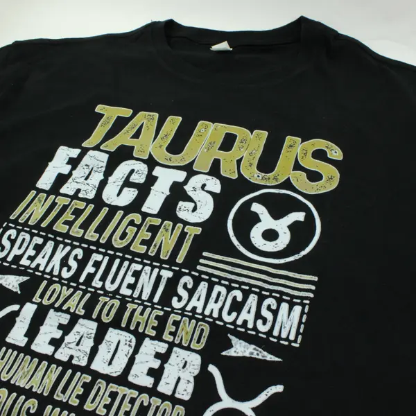 Pro Daba Taurus Sarcasm Graphic T-Shirt Men's XL Black