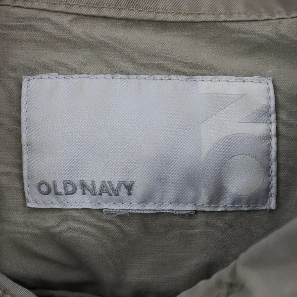 Old Navy Women's Tan Utility Jacket Zip Front Elastic Waist Est XL
