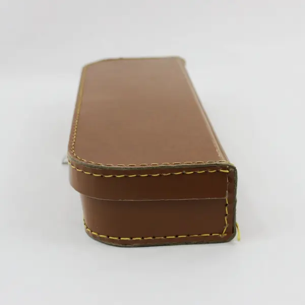 Vintage Brown Leatherette Instrument Case Latch Closure 