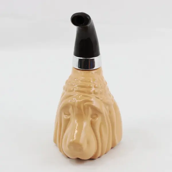 Vintage Avon Bloodhound Pipe Deep Woods Empty Aftershave Bottle 5 Oz