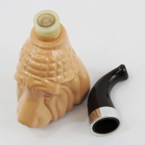 Vintage Avon Bloodhound Pipe Deep Woods Empty Aftershave Bottle 5 Oz