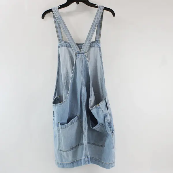 Universal Thread Women's Denim Overalls Dress Light Wash XXL