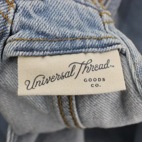 Universal Thread Women's Denim Overalls Dress Light Wash XXL