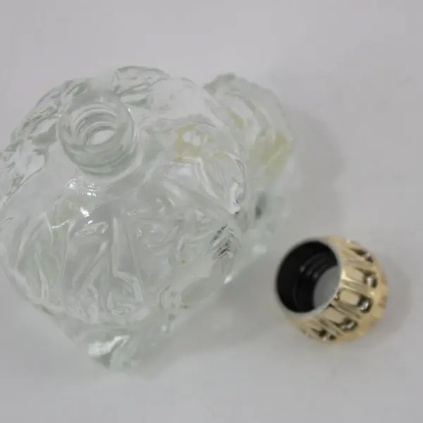 Avon Bird of Paradise Cologne Bottle Cinderella Carriage 1 oz Clear Glass Empty